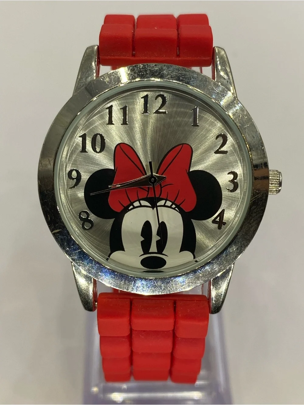 Men’s ^^^ Disney *** Red Minnie Mouse Face Watch ^^^ Collectors ***